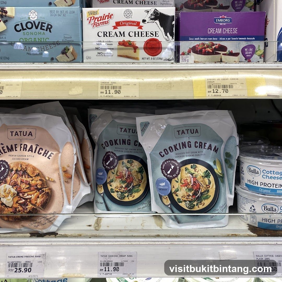 Dairy Products on Shelf