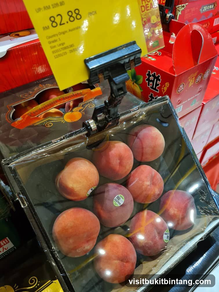 Peaches on Display