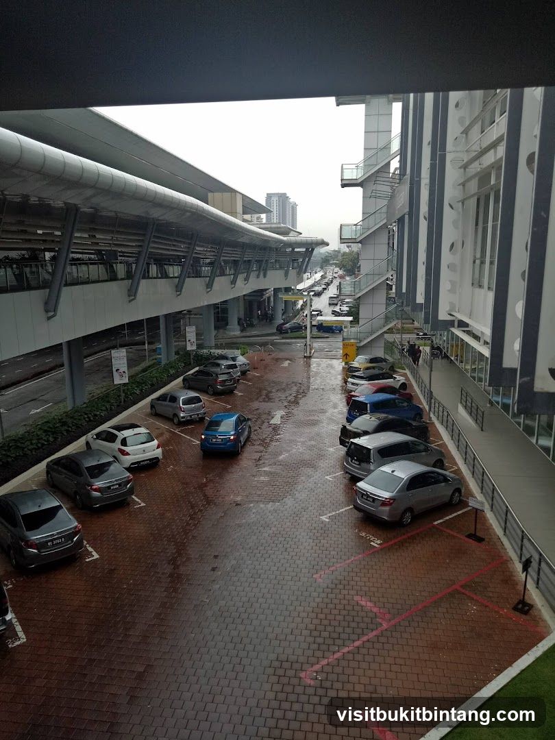 Parking Lot and Elevated Walkway