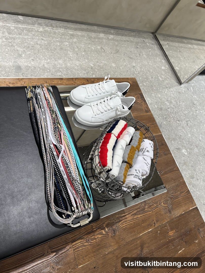 Sneakers and Accessories Display