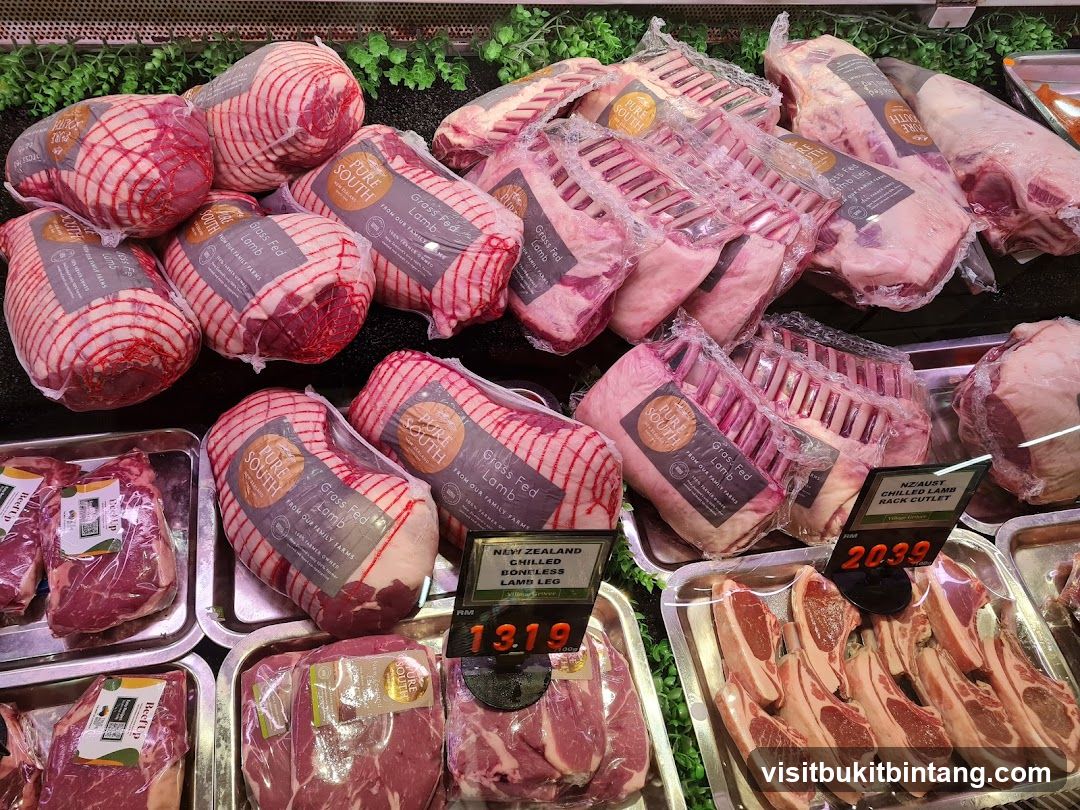 Assortment of Packaged Lamb and Beef Cuts