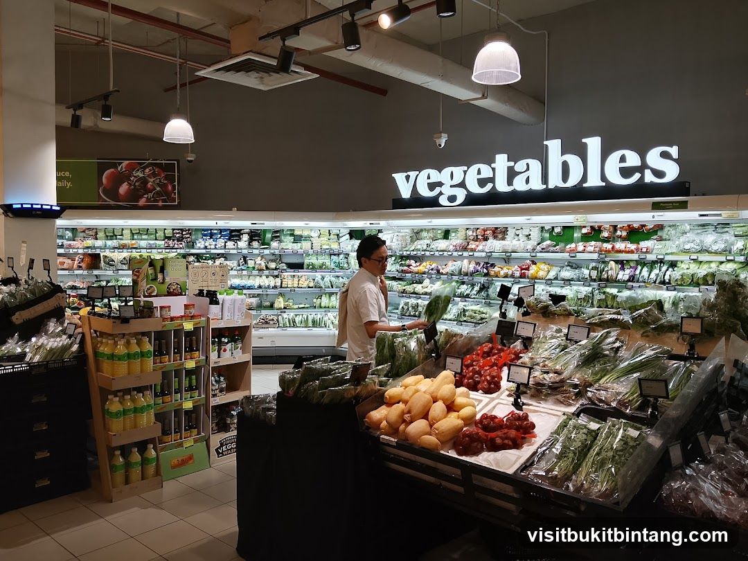 Vegetable Section in a Supermarket