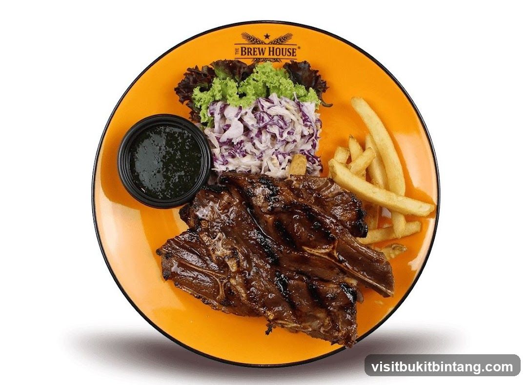 Lamb Chops with Fries and Coleslaw