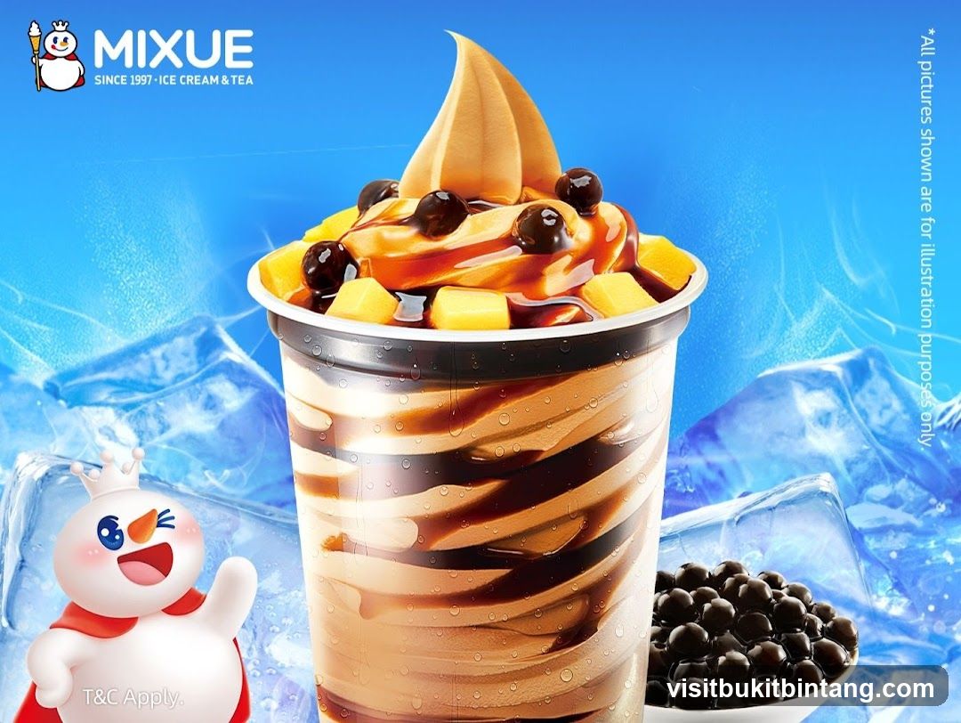 Mixue Ice Cream and Tea Advertisement