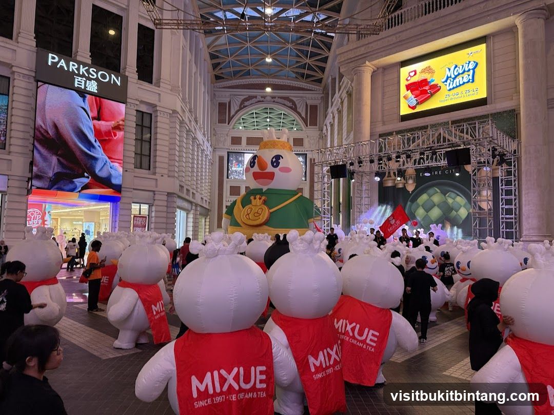 Inflatable Characters at an Event