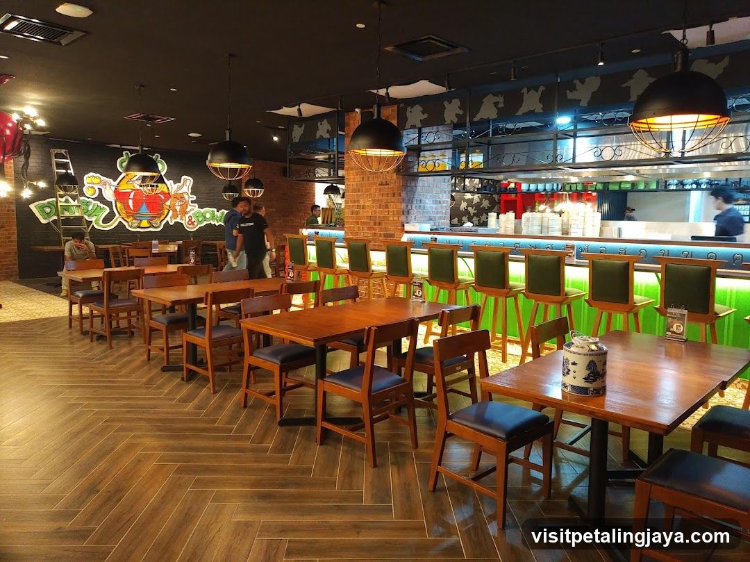 Restaurant Interior with Bar Area