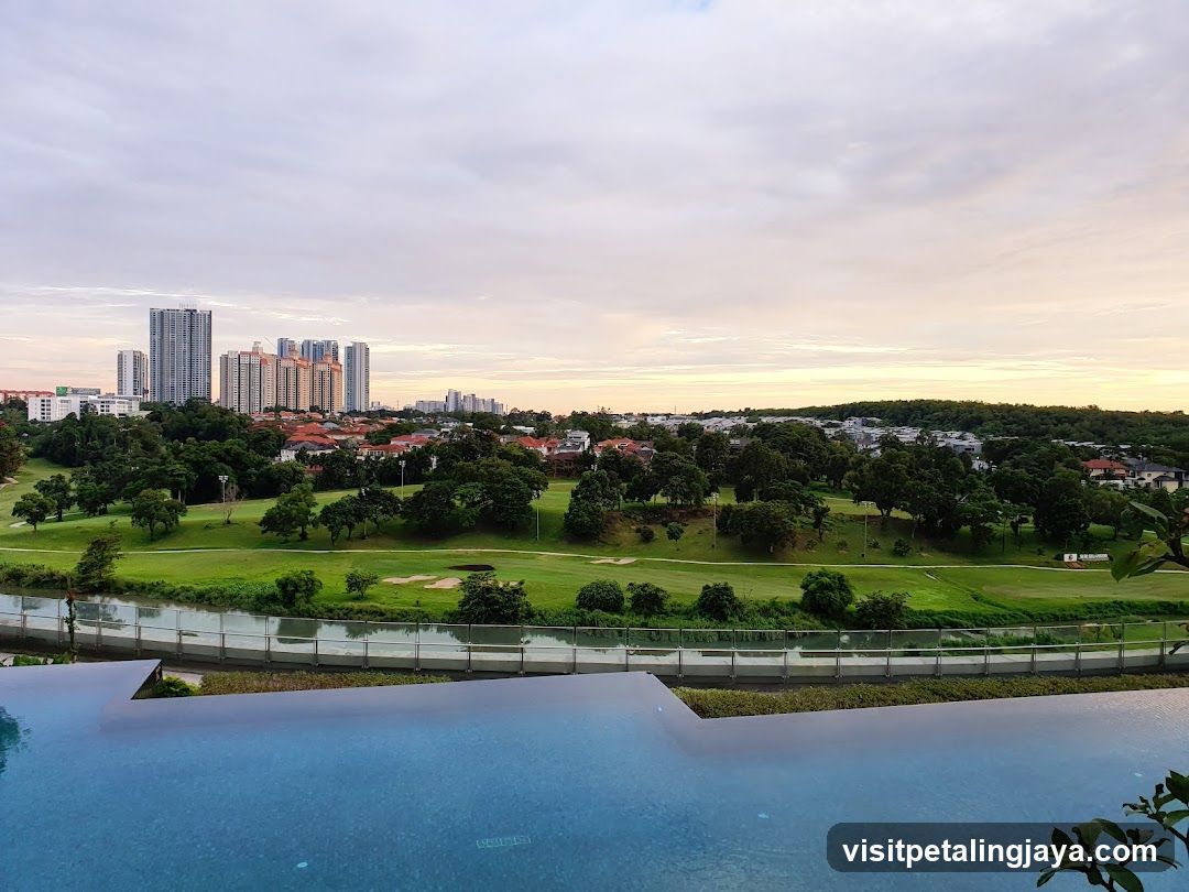 Golf Course View from Infinity Pool