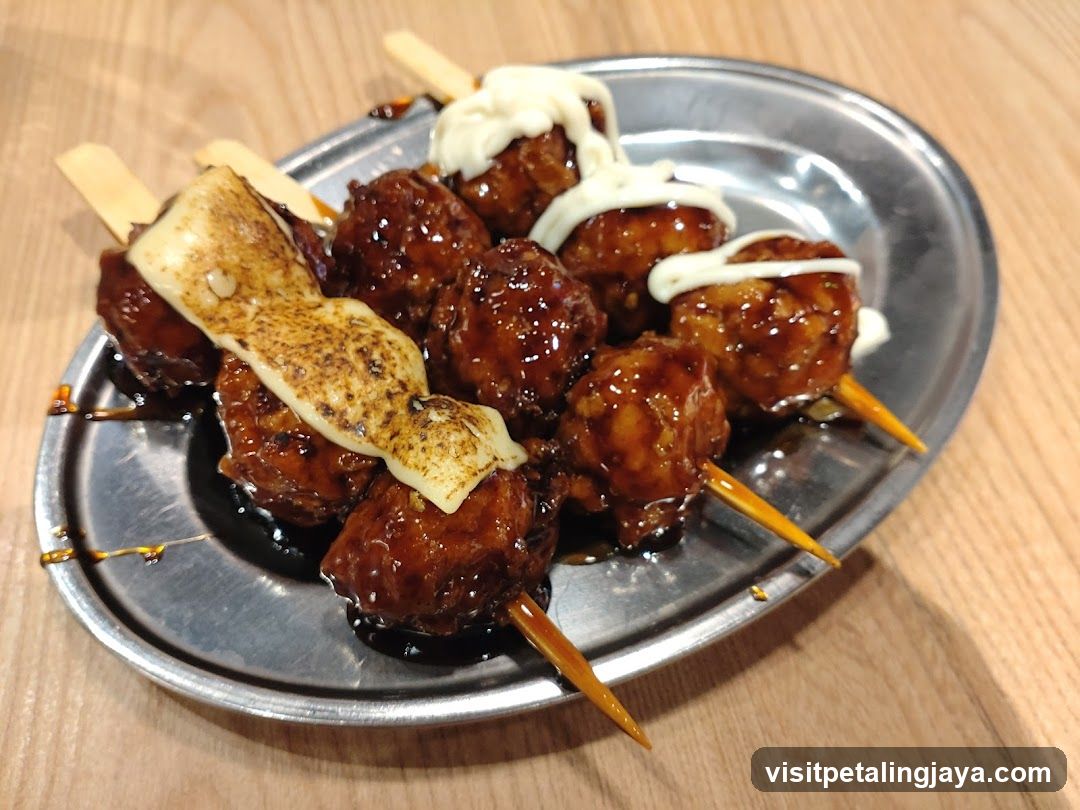 Squid Skewers with Sauce and Mayonnaise