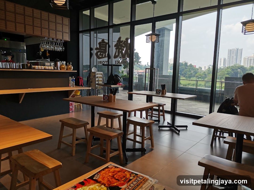 Restaurant Interior with Large Windows