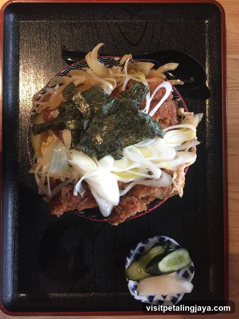Katsu Don with Tofu and Pickles