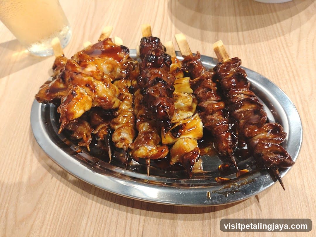 Grilled Skewers with Sauce