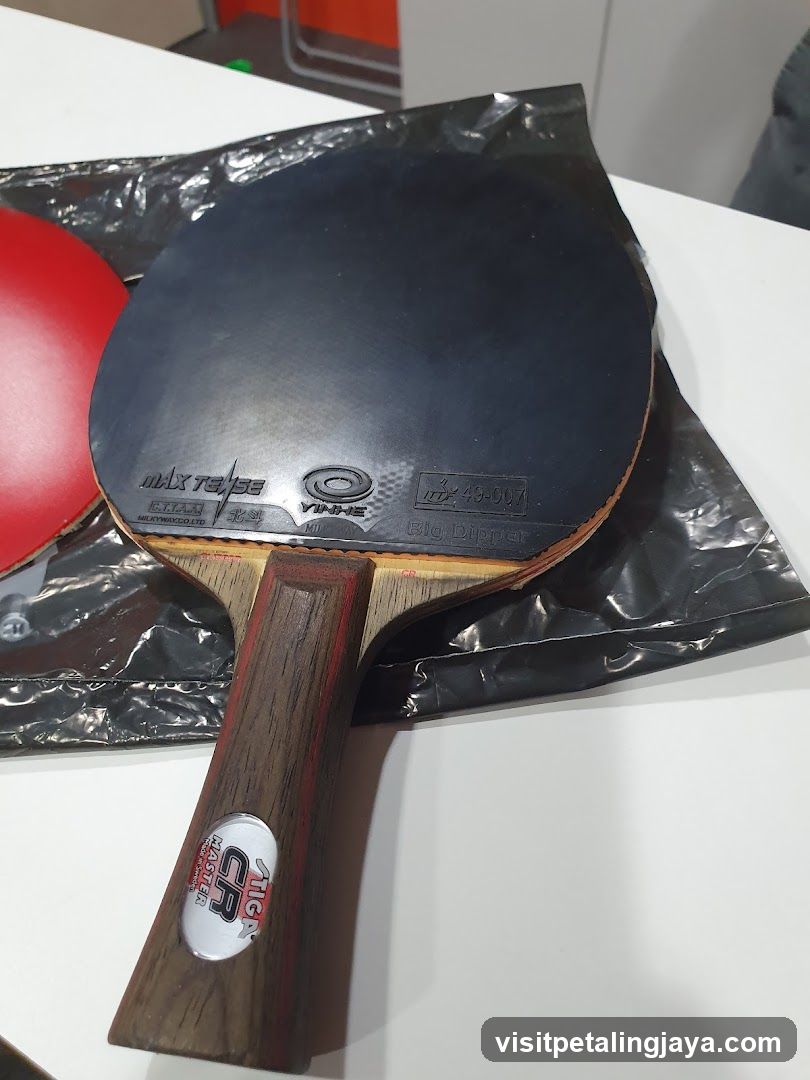 Table Tennis Paddles on a Table