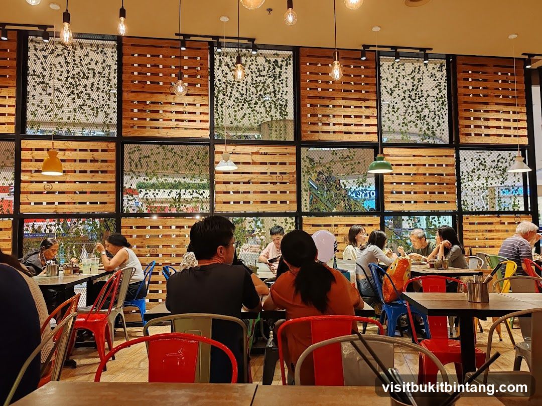 Restaurant Interior with Wooden Decor