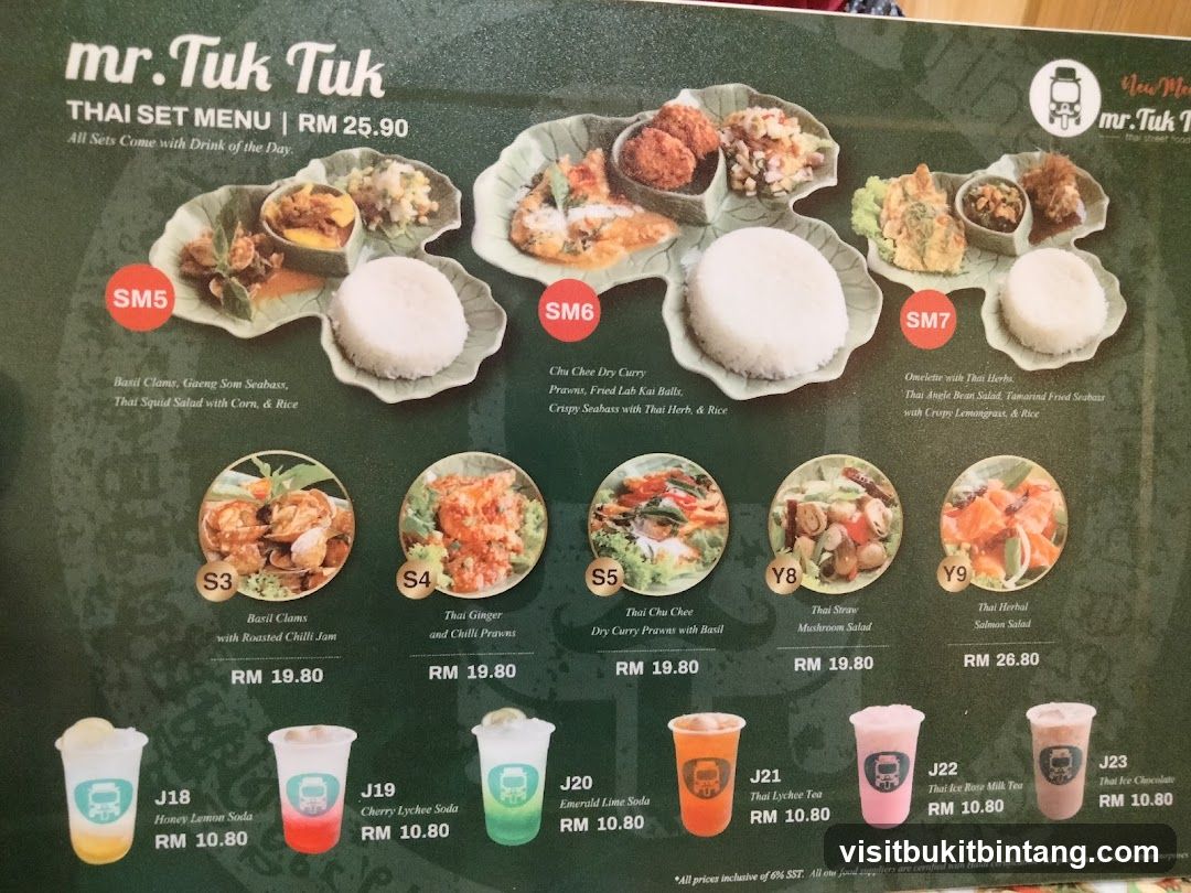 mr. Tuk Tuk THAI SET MENU