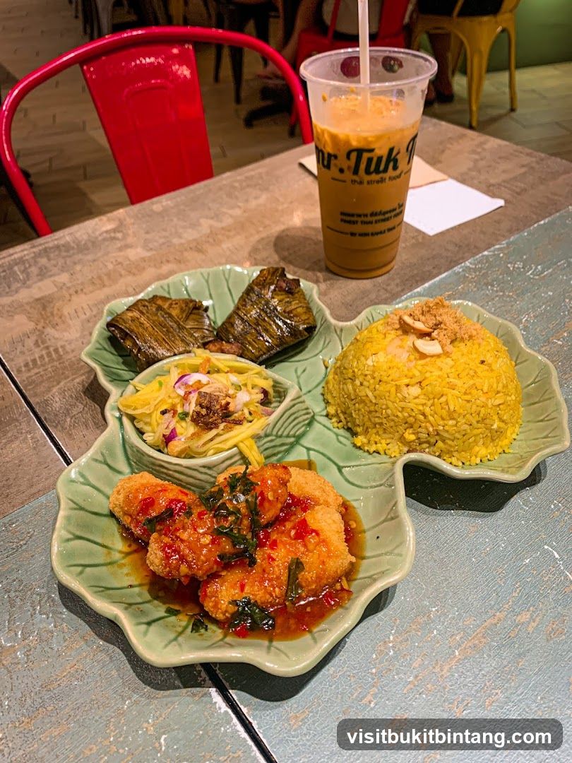Thai Street Food Platter with Drink