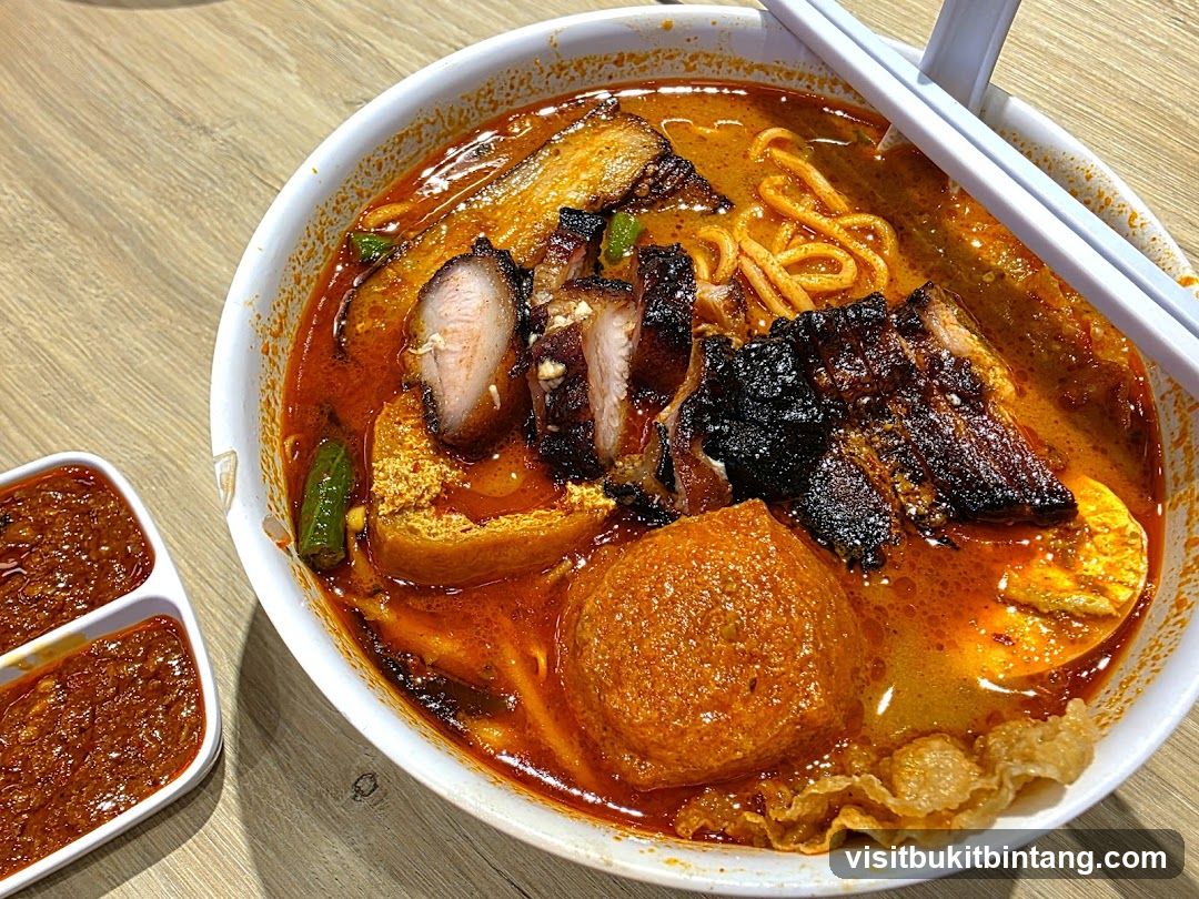 Curry Noodles with Roasted Pork