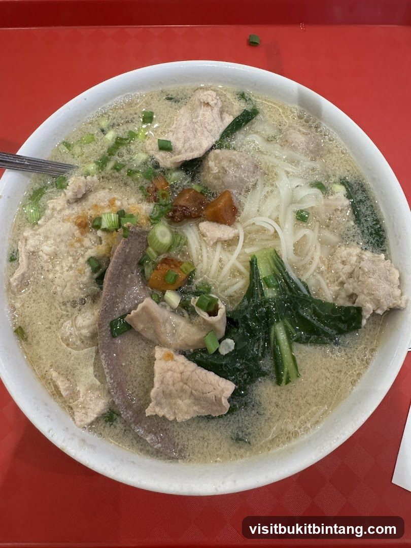 Noodle Soup with Pork and Vegetables