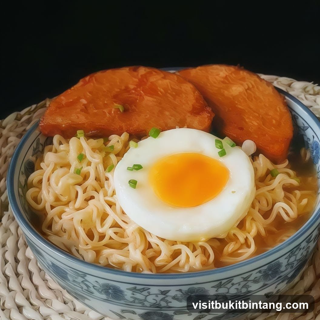Noodle Bowl with Egg and Meat