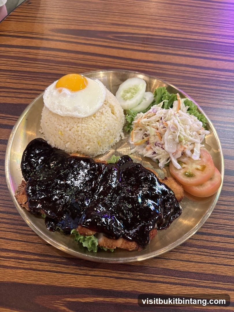 Chicken with Rice and Salad