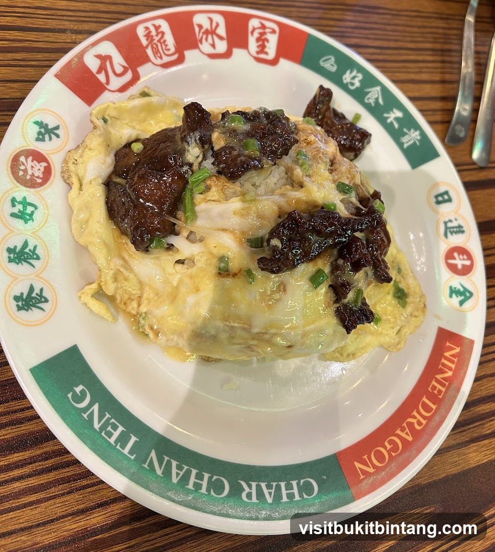 Omelette with Beef and Rice