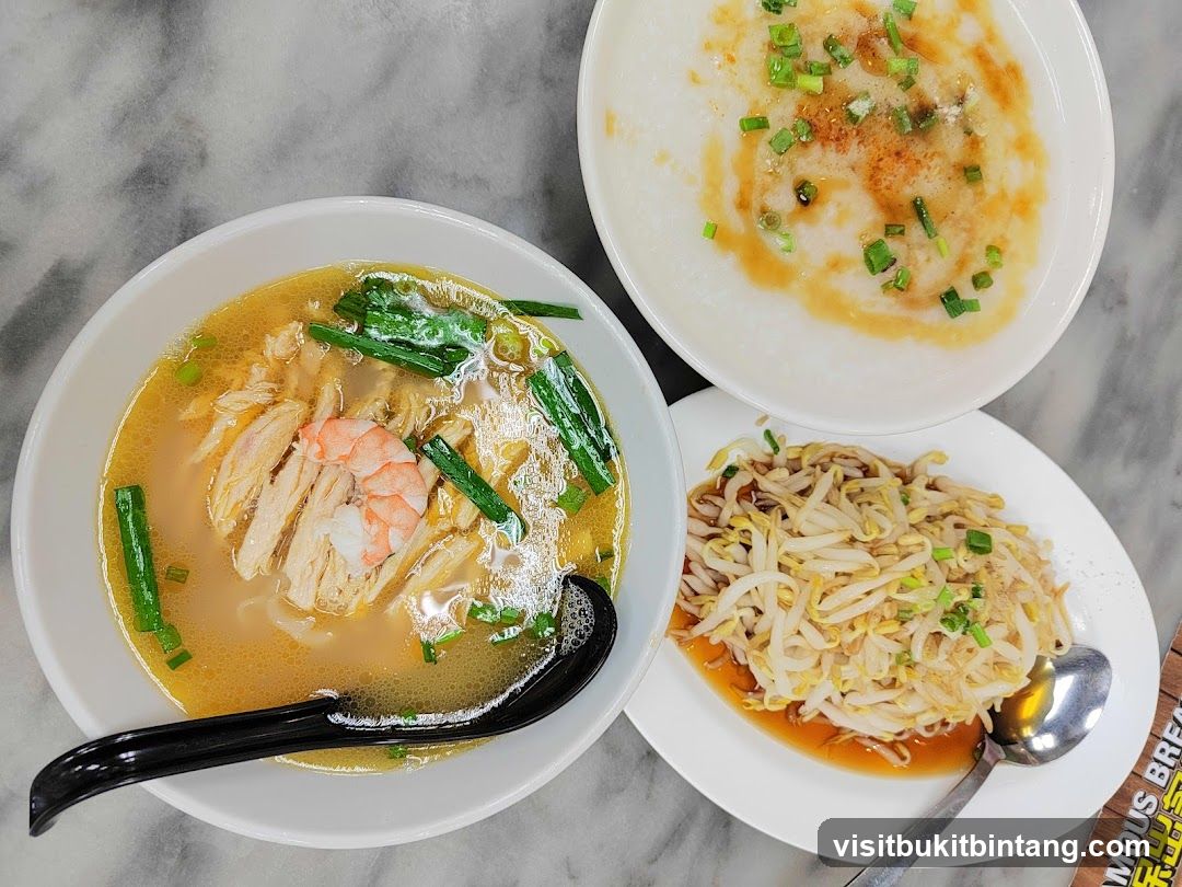 Noodles, Congee, and Bean Sprouts