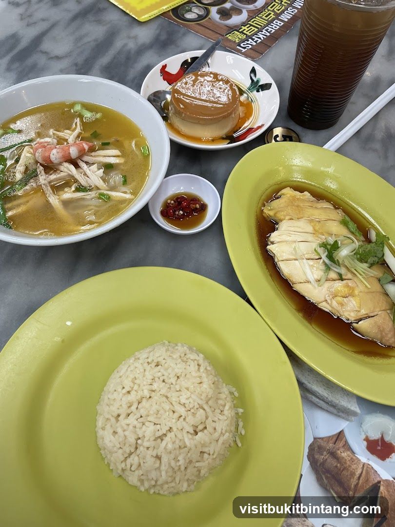 Hainanese Chicken Rice Meal