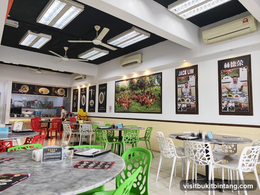 Restaurant Interior with Posters and Tables