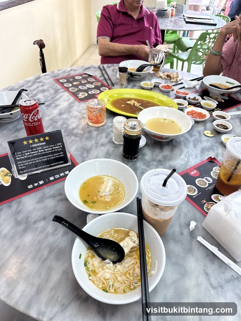 Table with Food and Drinks
