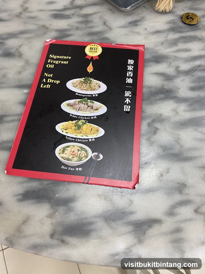 Signature Fragrant Oil Menu