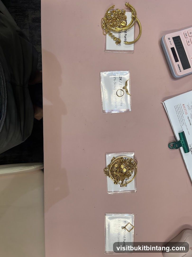 Gold Jewelry Display