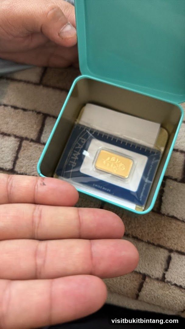 Gold Bar in Packaging