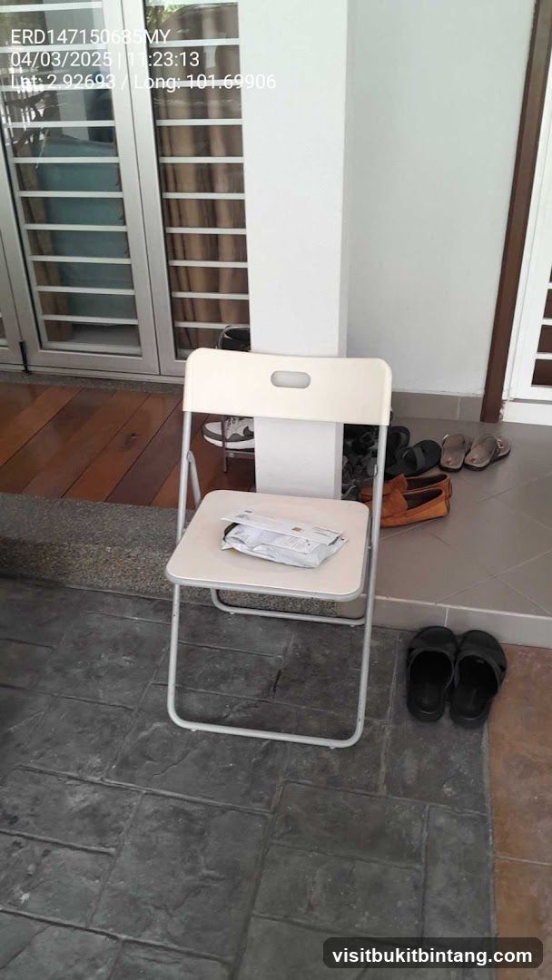 Outdoor Seating Area with Shoes