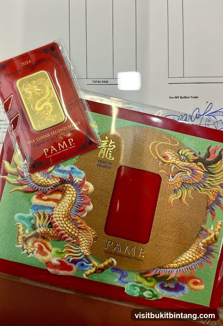 Year of the Dragon Gold Bar