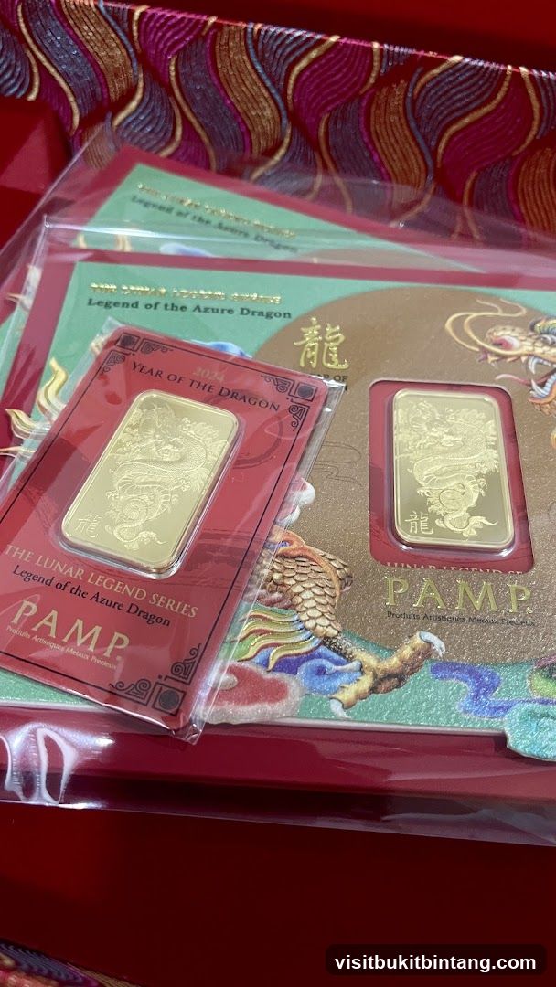 Year of the Dragon PAMP Gold Bars