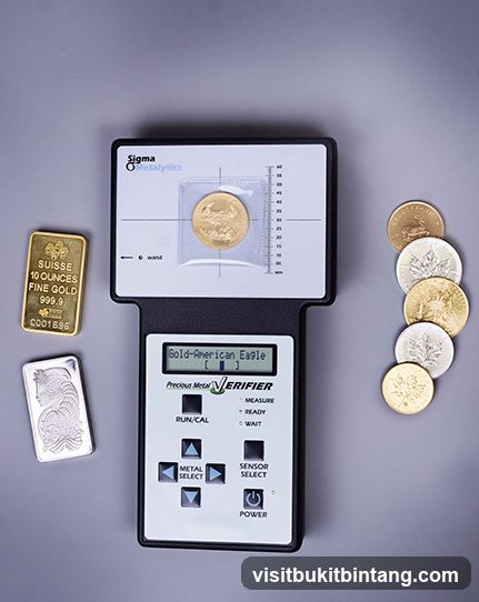 Precious Metal Verifier with Gold and Silver Items