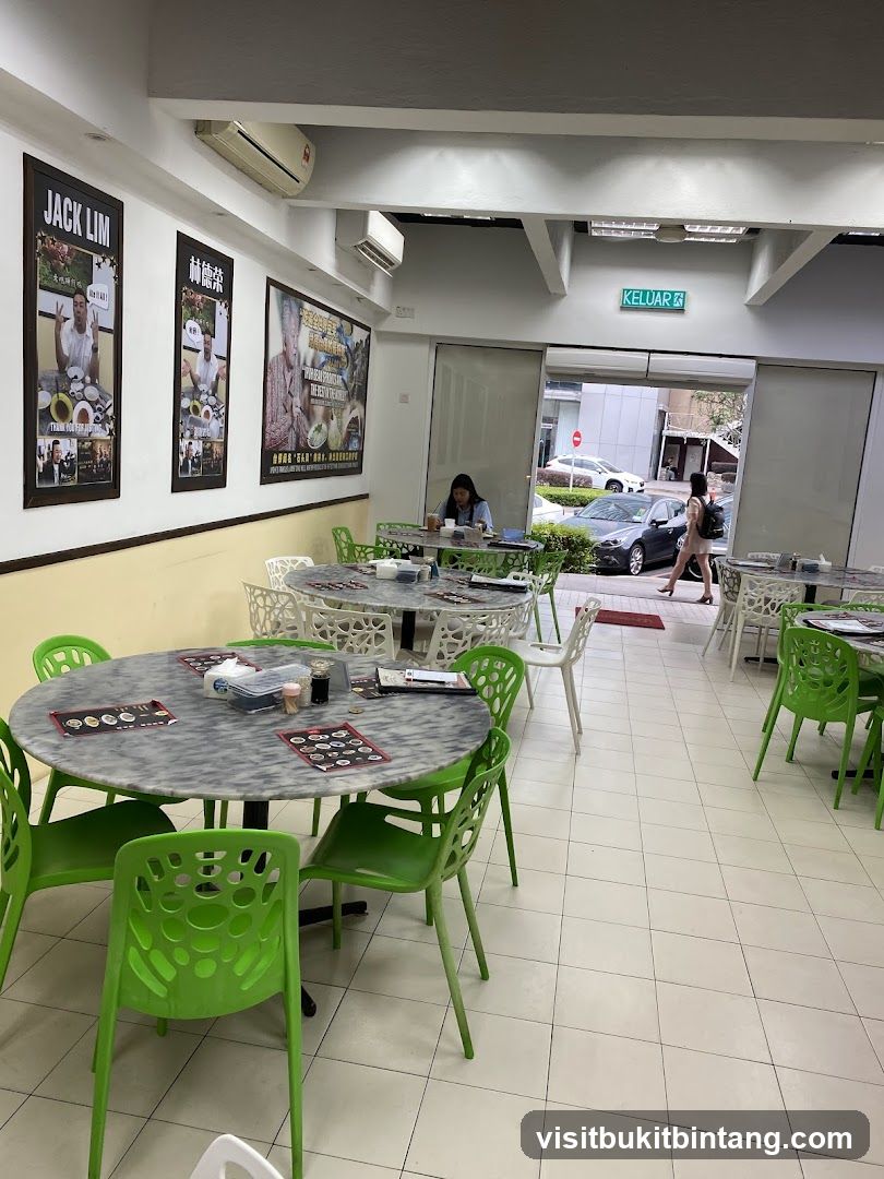 Restaurant Interior with Posters and Tables