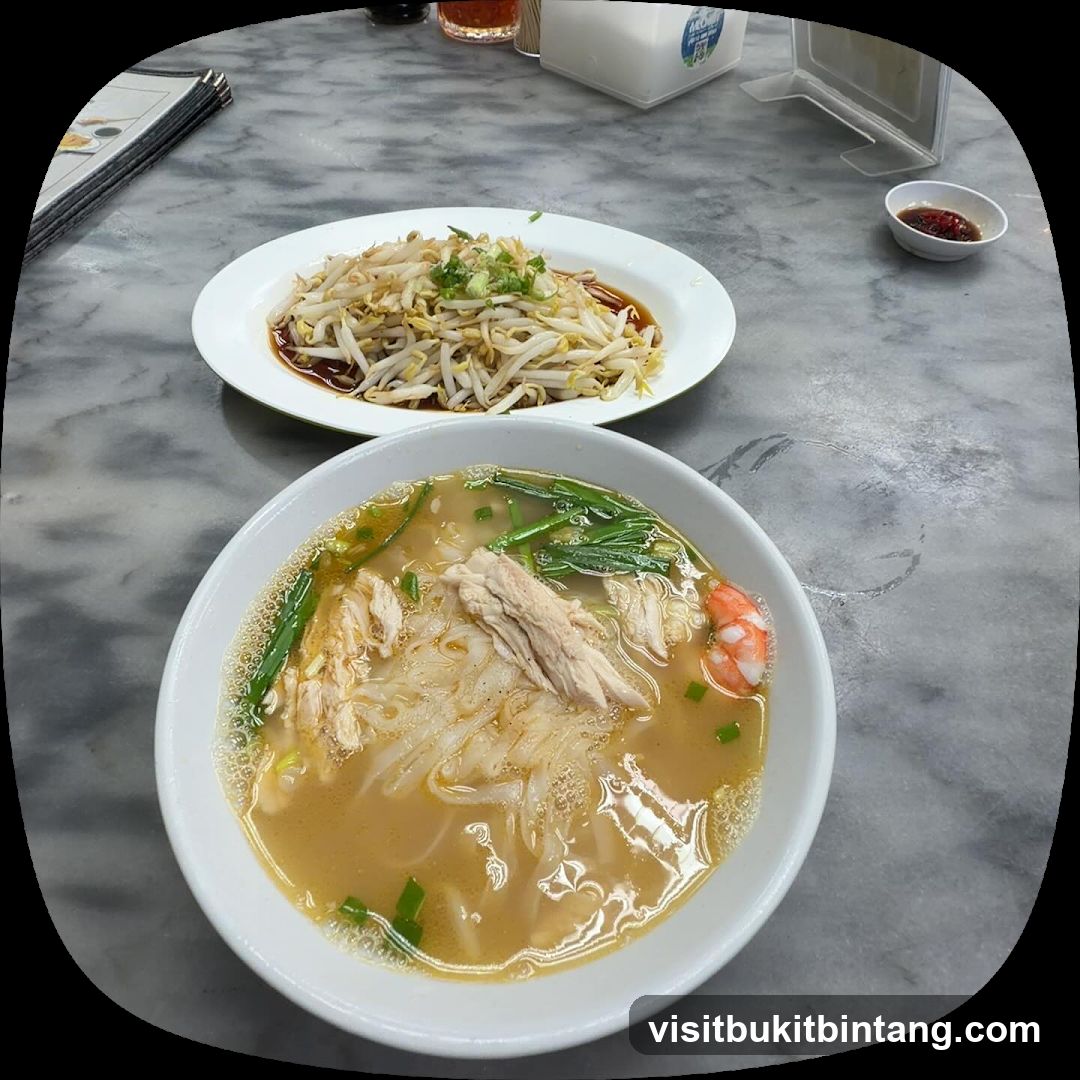 Noodle Soup and Bean Sprouts