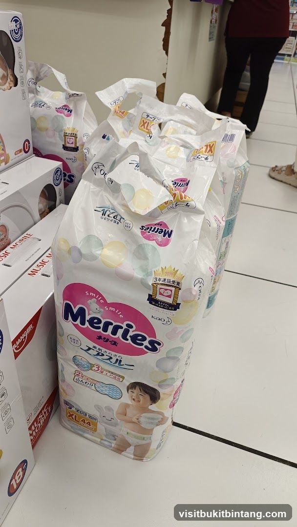 Packs of Merries Diapers