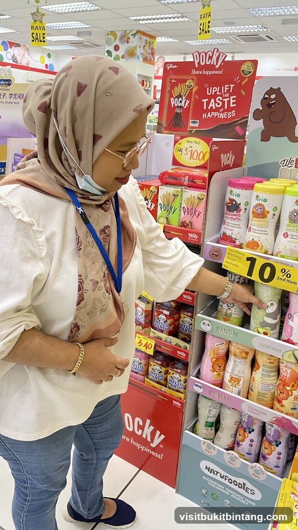 Woman shopping for snacks