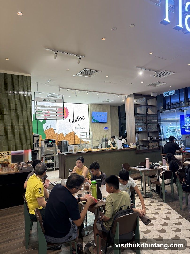 Cafe Interior with Patrons