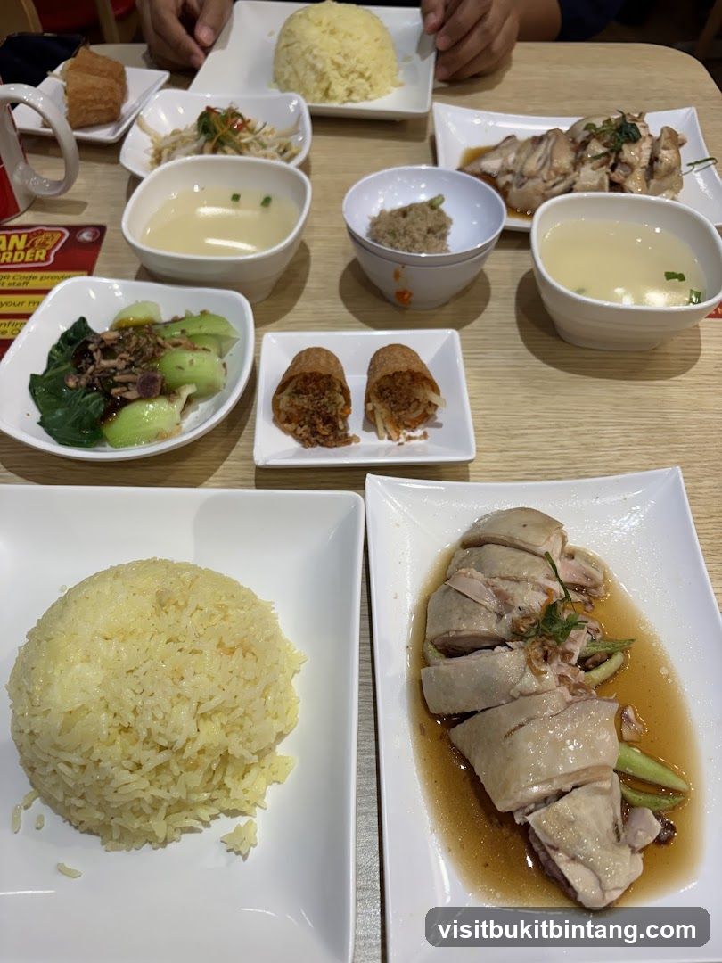 Hainanese Chicken Rice Meal