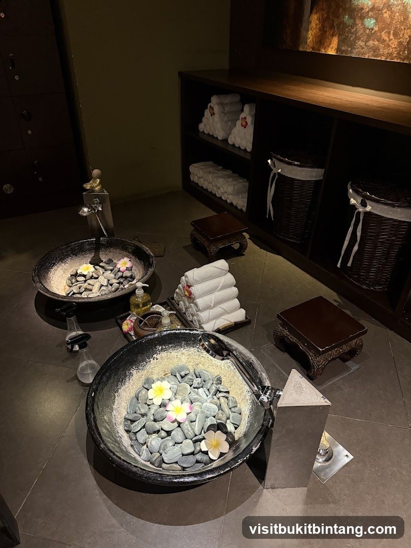 Spa Foot Soak Area