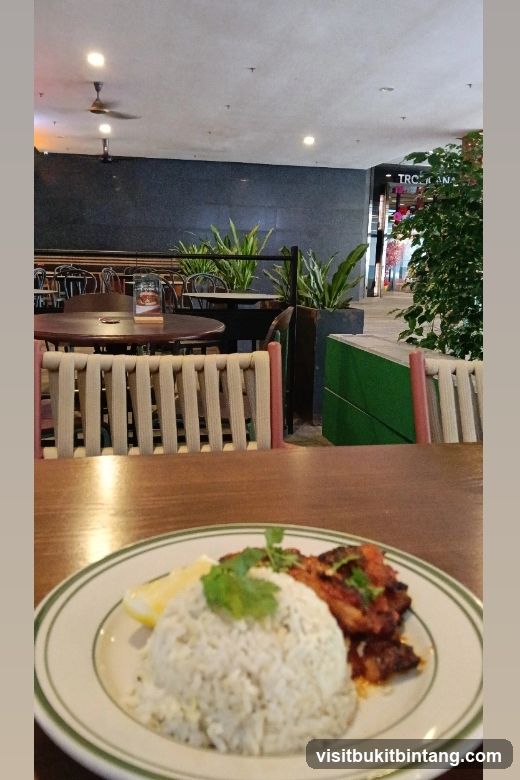 Restaurant Interior with Food