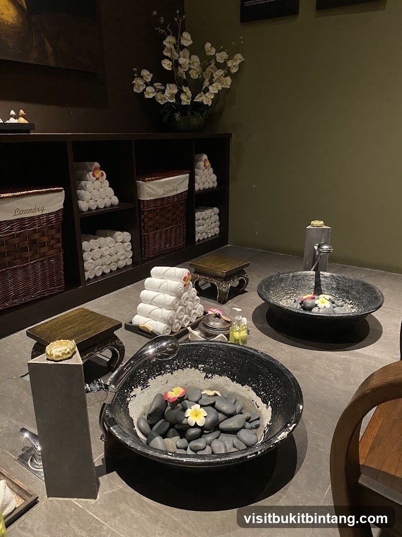 Spa Foot Soak Area