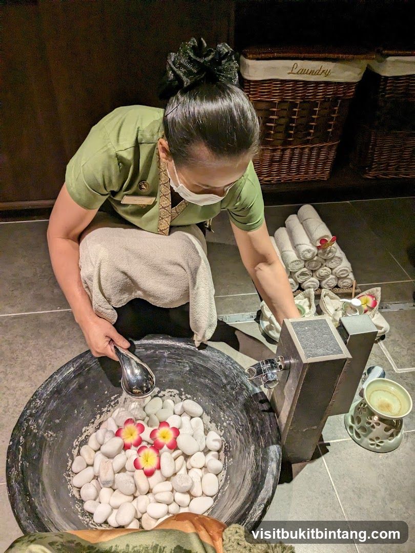 Spa Foot Soak Preparation