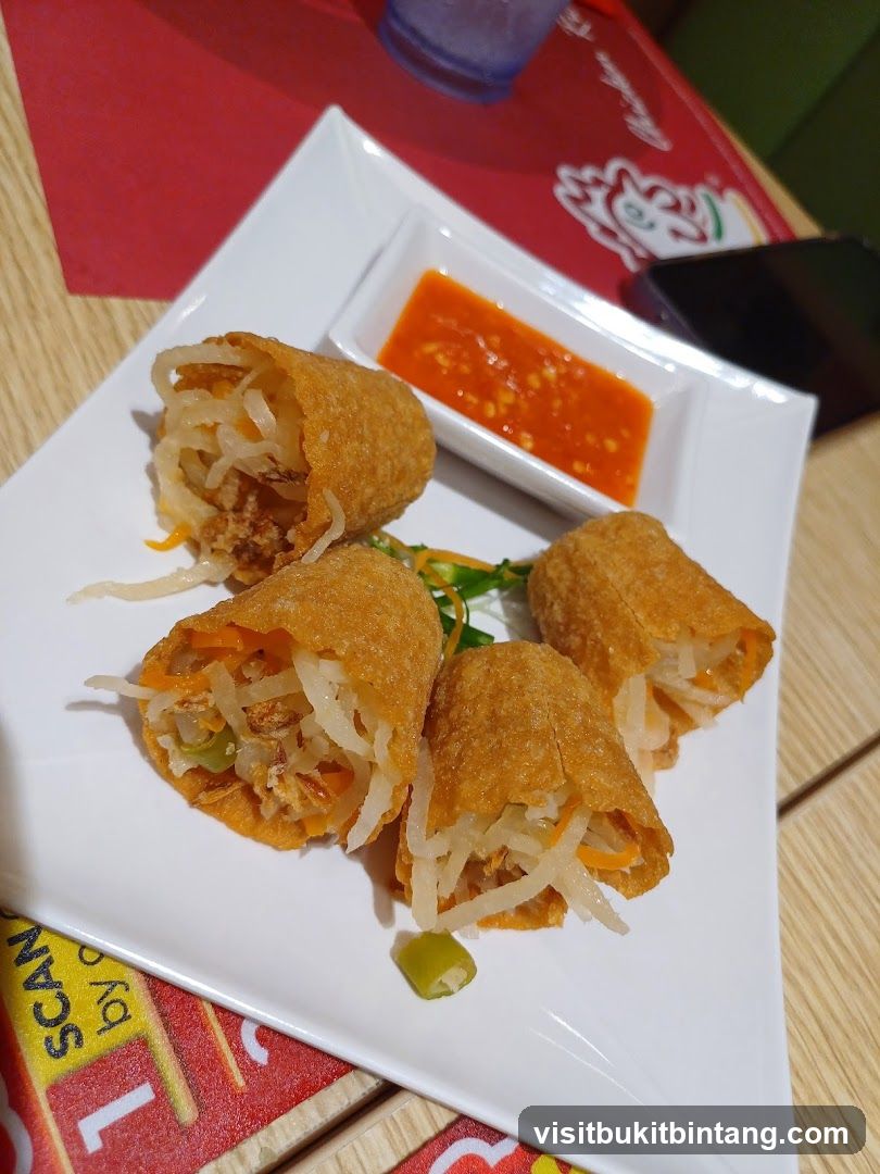 Fried Spring Rolls with Dipping Sauce