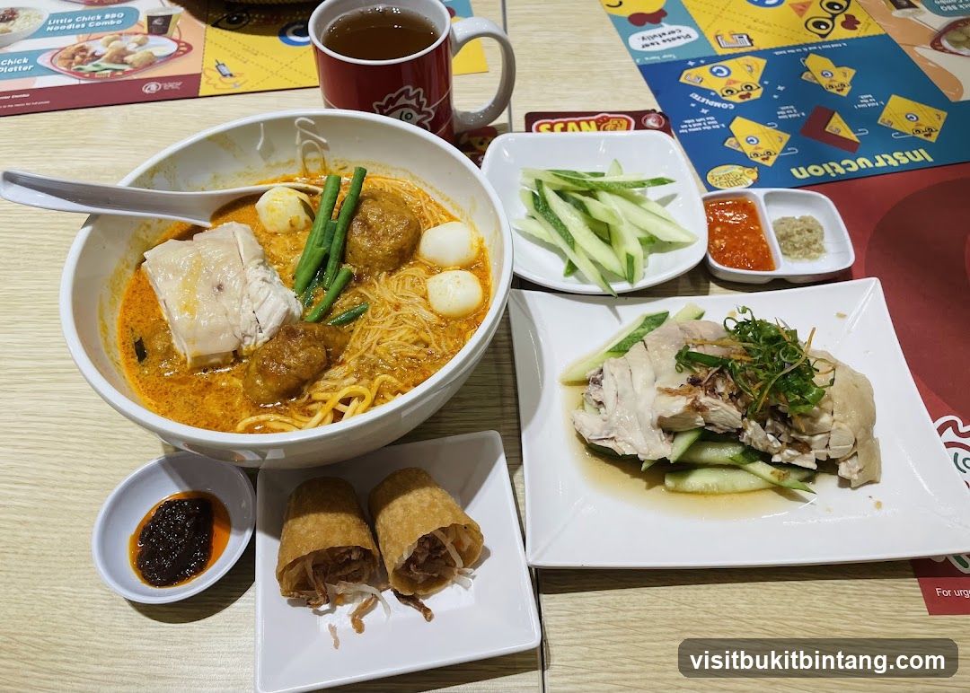 Chicken Rice and Laksa Meal