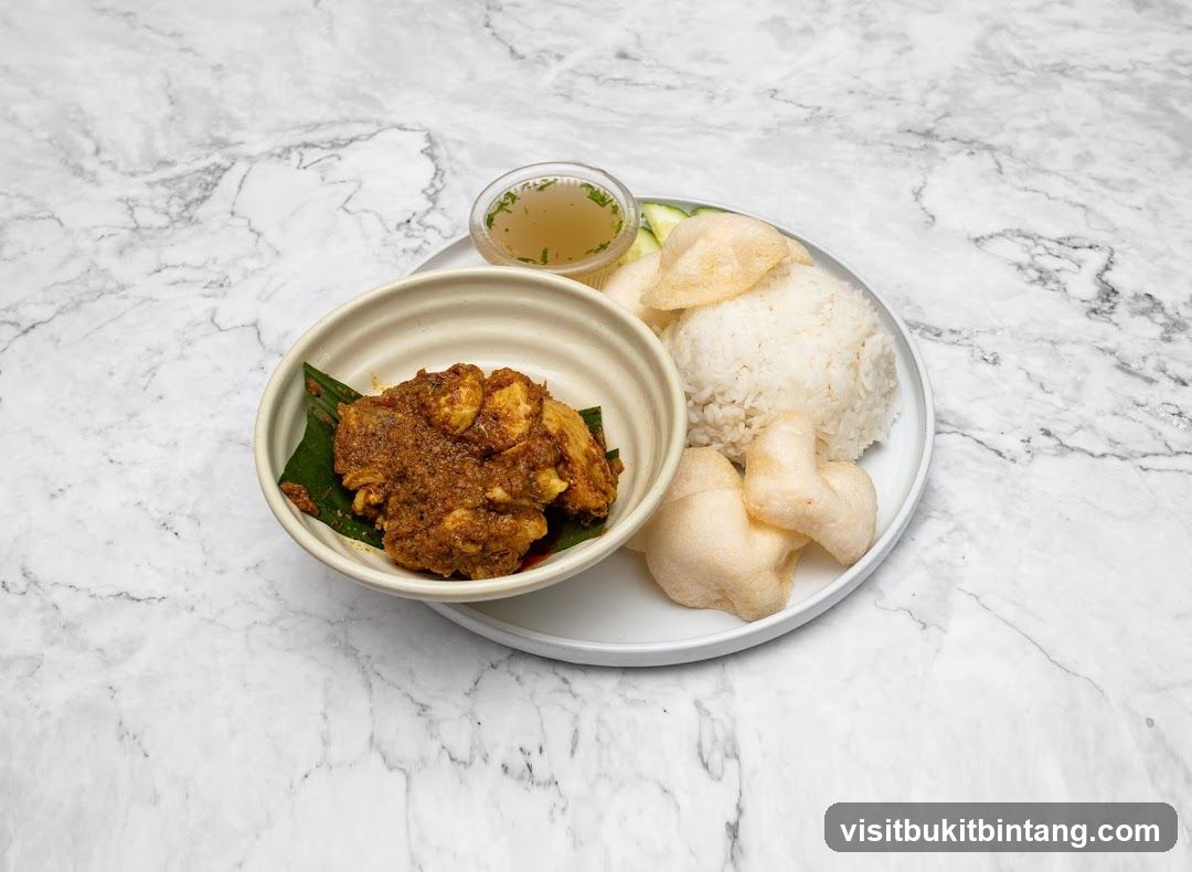 Chicken Rendang with Rice