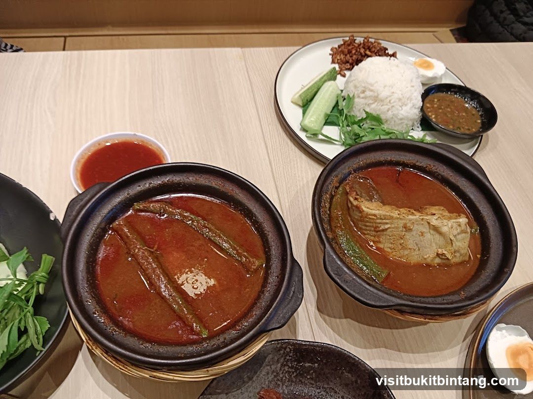 Curry dishes with rice