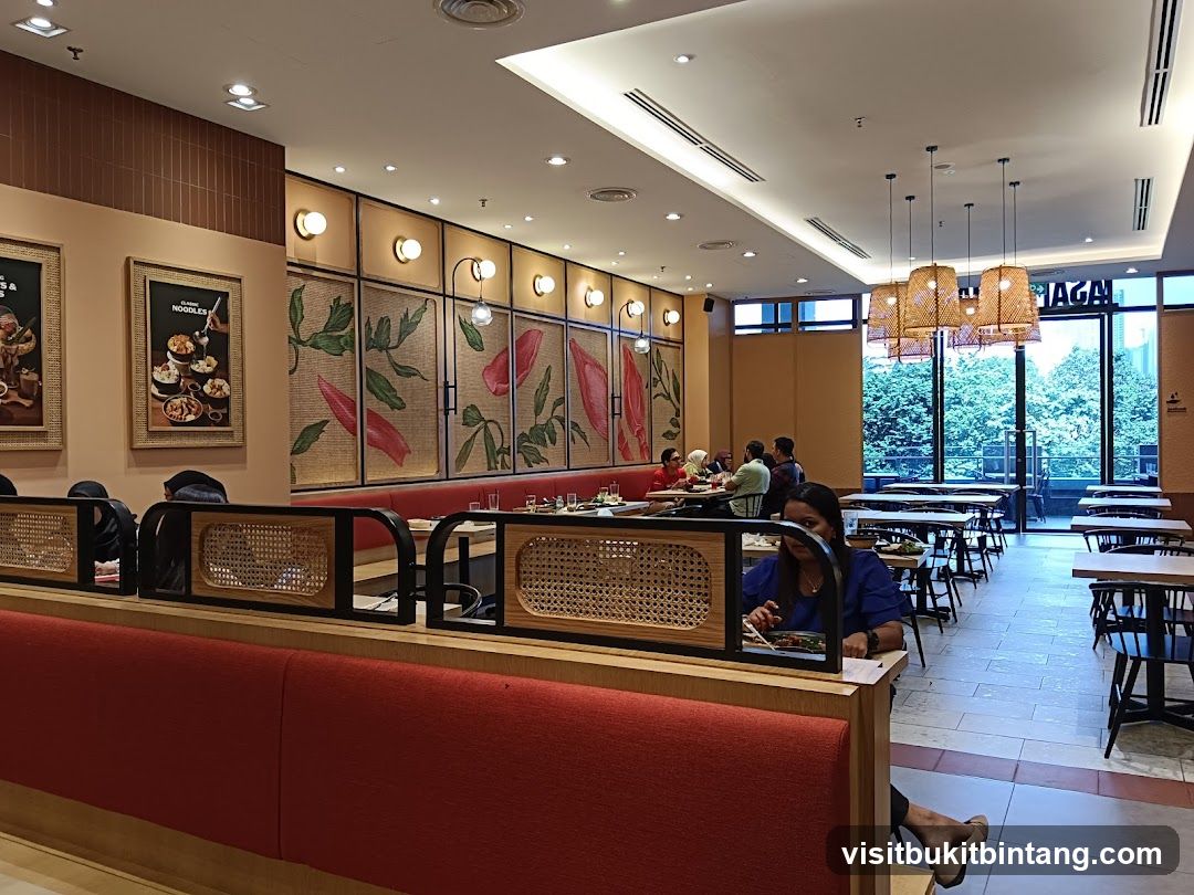 Restaurant Interior with Diners